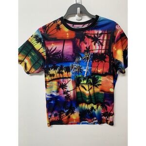 Good Vibes by Drill Clothing Company Beach Hawaiian T Shirt Men's Short Sleeve S